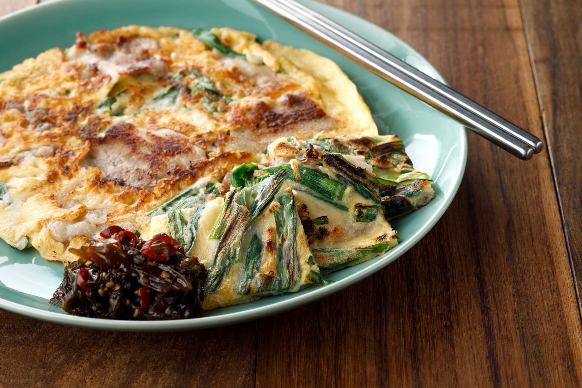 ピリ辛佐渡わかめの簡単チヂミ（２人前）